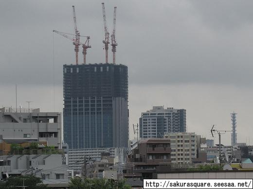 高田馬場の超高層ビル 大久保三丁目西地区開発計画 新宿スカイフォレスト 自転車と超高層ビル Evergreen